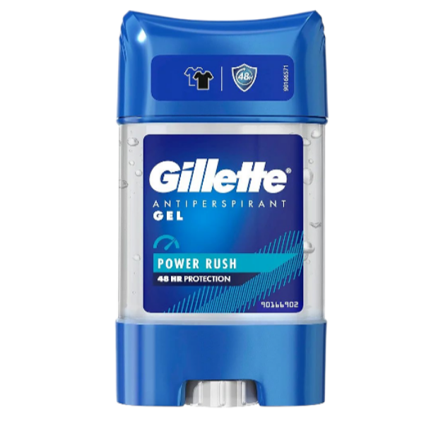 Déodorant Clear Gel Power Rush 70 ml Gillette – Protection Anti-Transpirante 48h