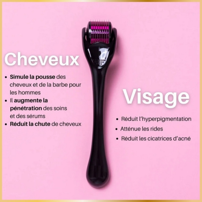 Pack Cheveux Dermaroller & Crystal Sérum Démêlant 120ml