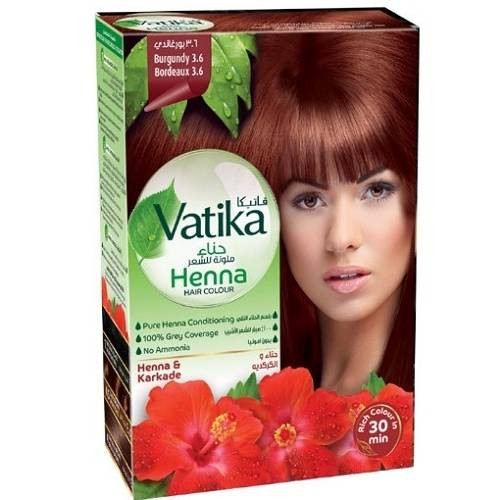 Vatika Henna Coloration Cheveux Karkadé Bourgogne 3.6
