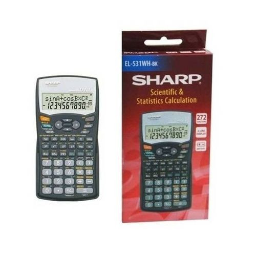 Calculatrice Scientifique – 272 Fonctions – EL531WH-BK – Sharp