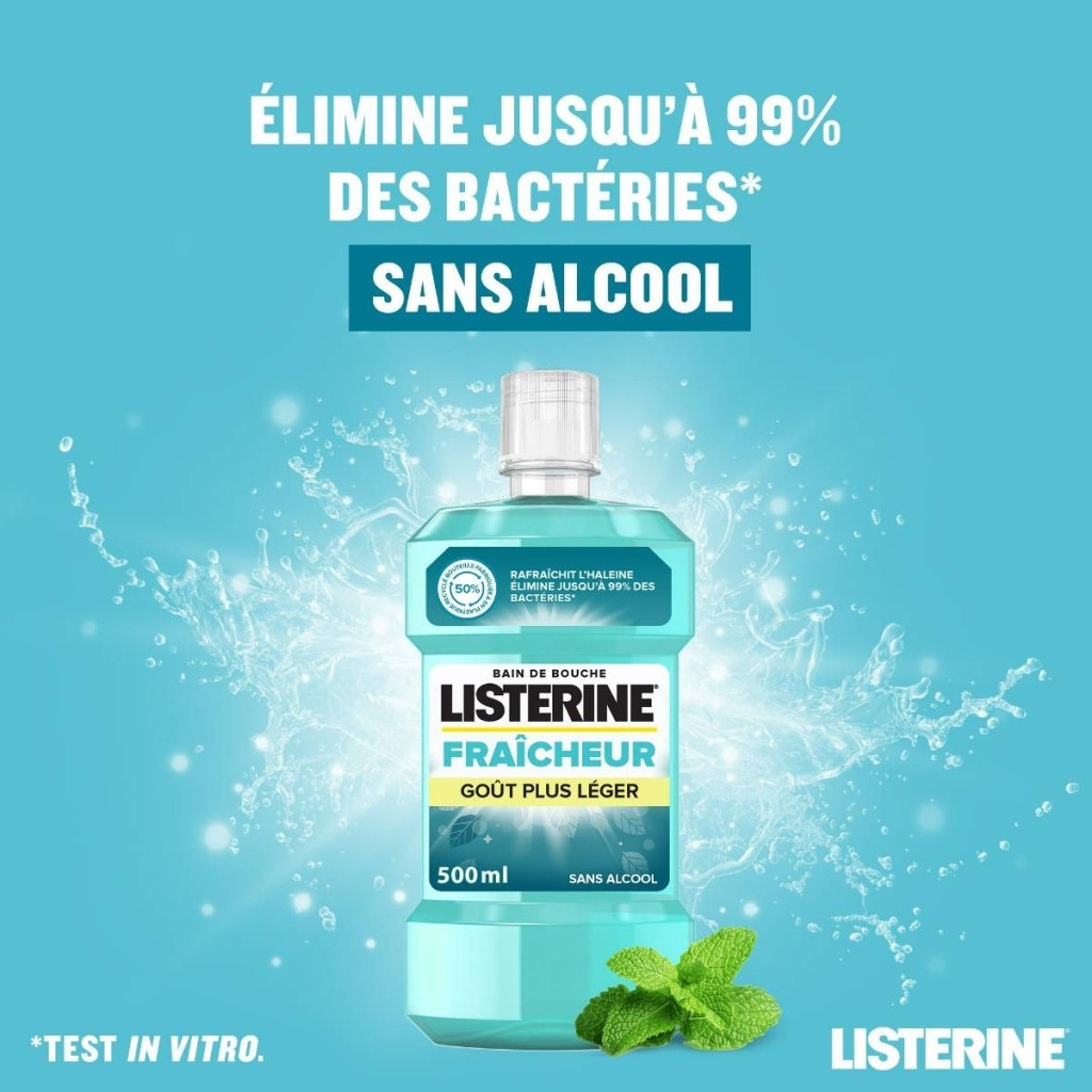 Bain de Bouche LISTERINE® Fraîcheur Goût Plus Léger – 250 ML