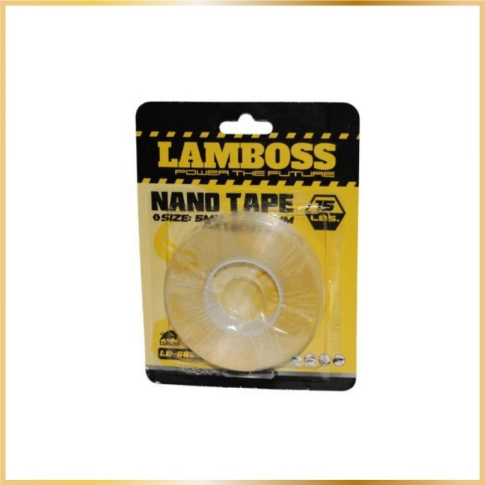 Ruban Adhésif Double Face Transparent Lamboss – 1,9 cm x 3 m