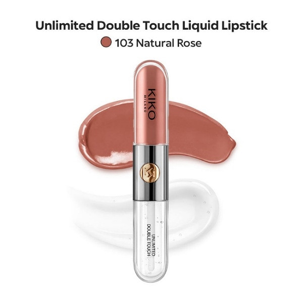 Rouge à Lèvres Liquide Double Embout KIKO - 103 Natural Rose