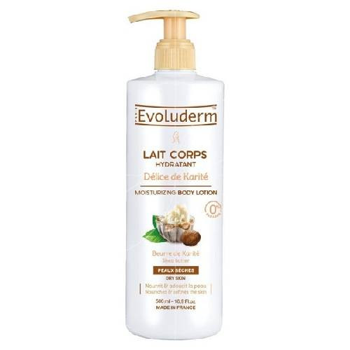 Lait corps hydratant Evoluderm Shea Delight