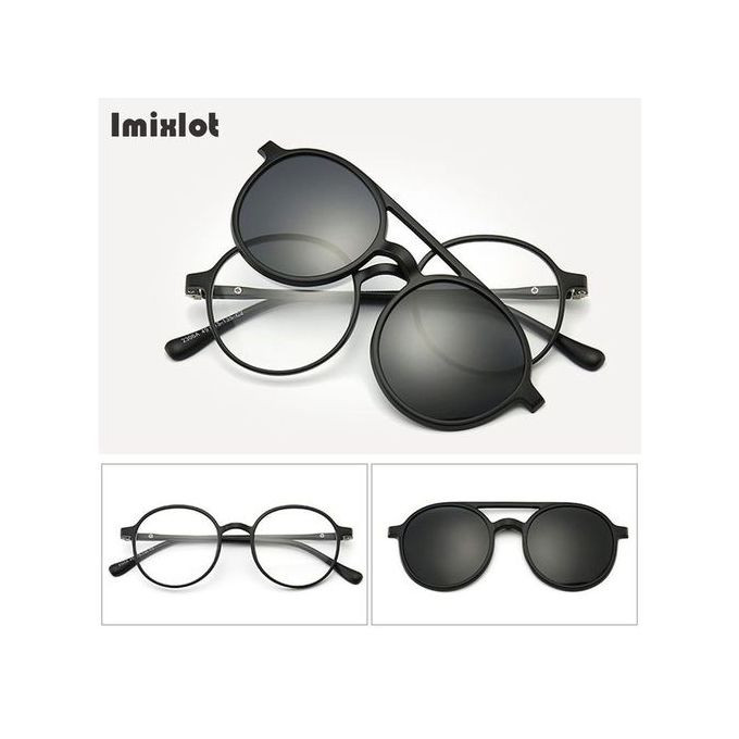 Lunettes 6 en 1 cadre – clip-on magnétique anti-éblouissement- Flexible Réf 2206