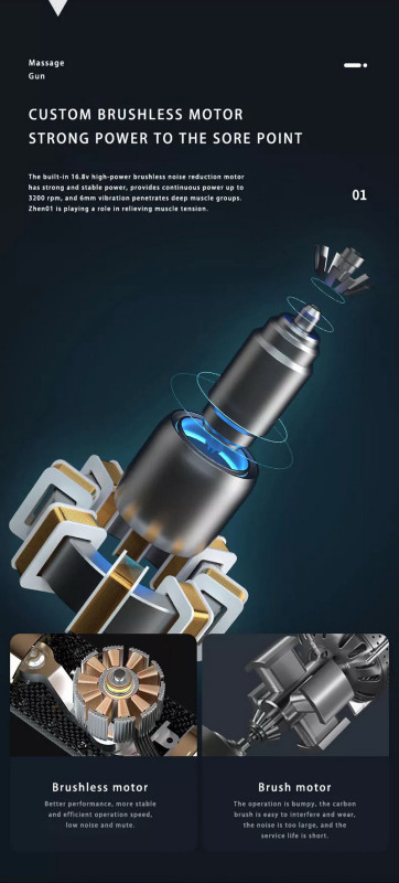 Pistolet de Massage rechargeable,Musculation,Fitness,Outil de relaxation