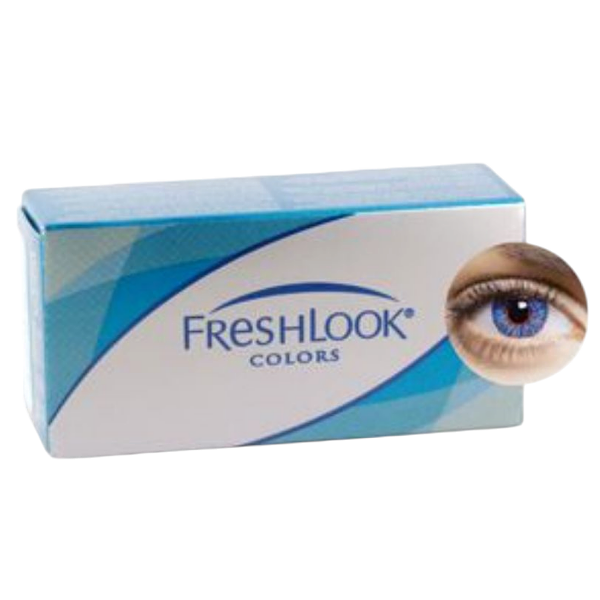 Lentilles Mensuelles FreshLook – Couleur True Sapphire (Bleu Passion Intense)