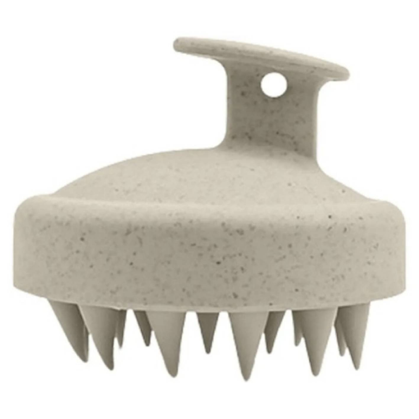 Brosse de massage capillaire en silicone beige