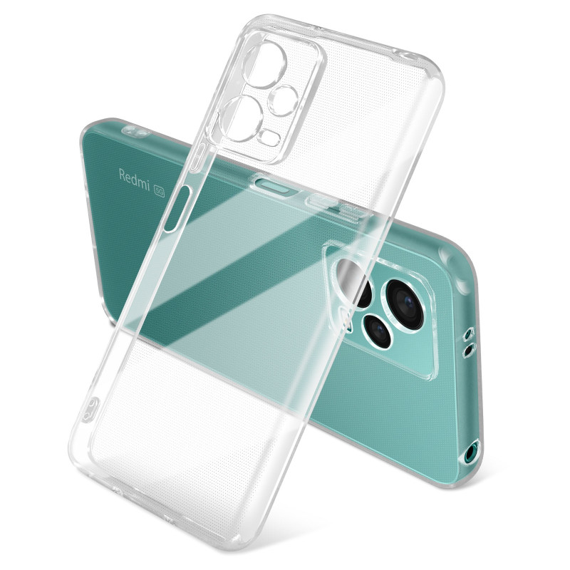 Cache En Silicone Pour Redmi Note 12 Pro Transparent