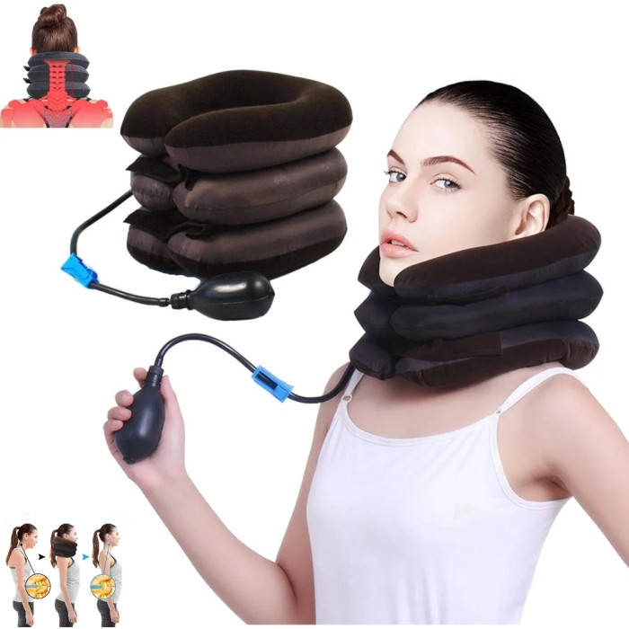 Coussin gonflable pour les cervicales a 3 niveaux