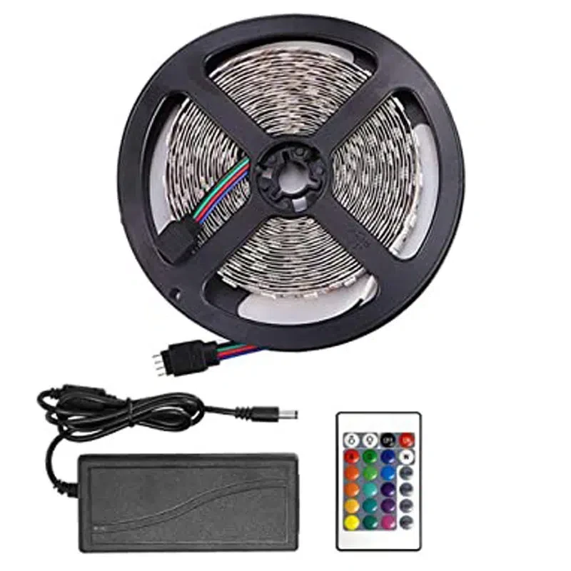 Bande Eclairage LED RGB 5M Avec Commande Sans Fil