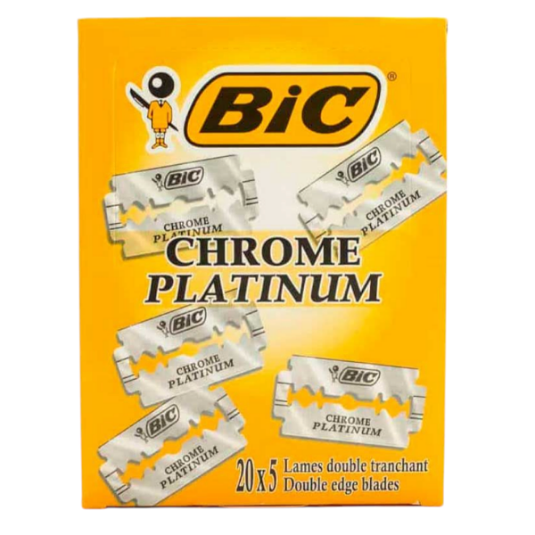 BIC Chrome Platinum Lames de Rasoir Double Tranchant (20 x 5)