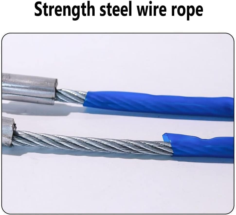 Corde de remorquage en fil d’acier pour voiture et bateau, câble d’urgence, sangle de remorquage, ligne de traction de transport avec crochet, soudure 5, 4m