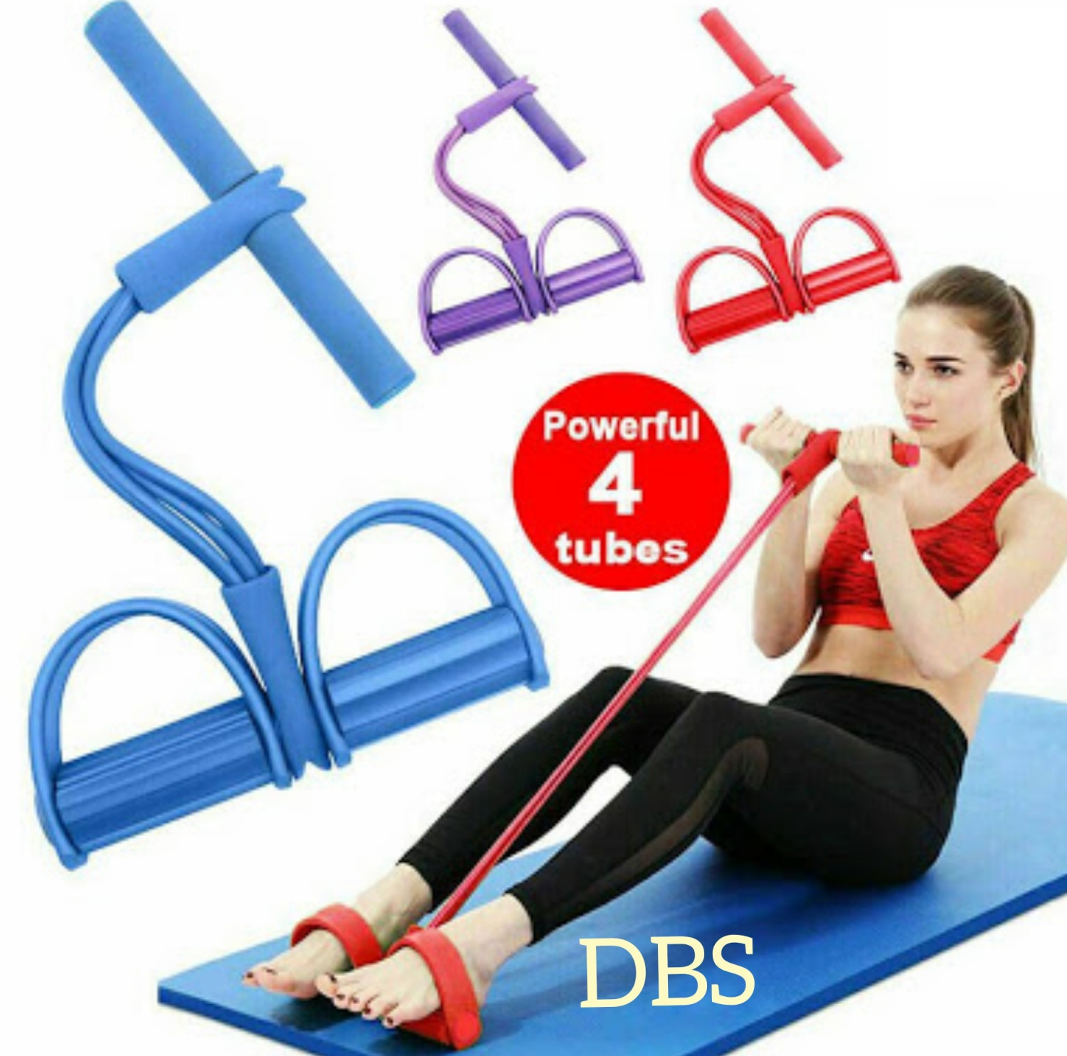 Pedal Bandes de résistance aux gencives de Remise en Forme – Body Trimmer Bleu