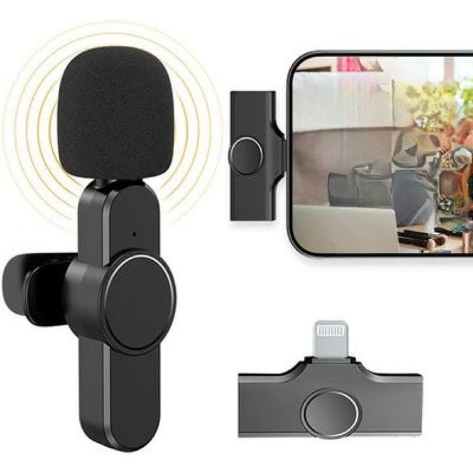 Microphone Sans Fil Compatible avec IPhone et Type-C