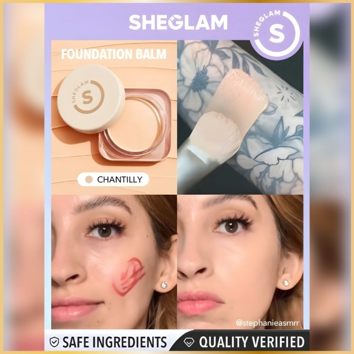 Baume Fond de Teint SHEGLAM Couvrance Totale & Fini Parfait