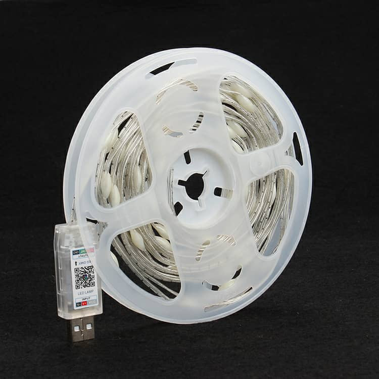 Guirlande lumineuse à LED RGB 10M Bluetooth, USB, Smart Application,