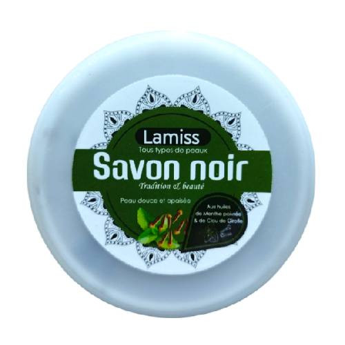 Savon noir traditionnel Lamiss menthe poivrée & clou de girofle