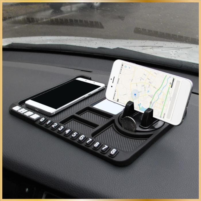 Tapis antidérapant en silicone pour voiture 4 en 1