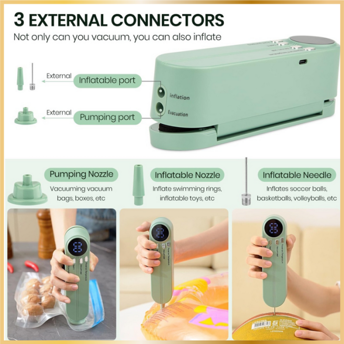 Appareil Sous Vide & Gonfleur Multifonction - Portable