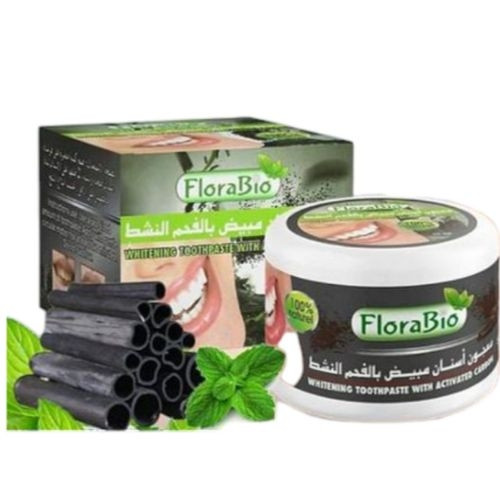 Dentifrice FloraBio Blanchiment Naturel au Charbon Actif 50 g