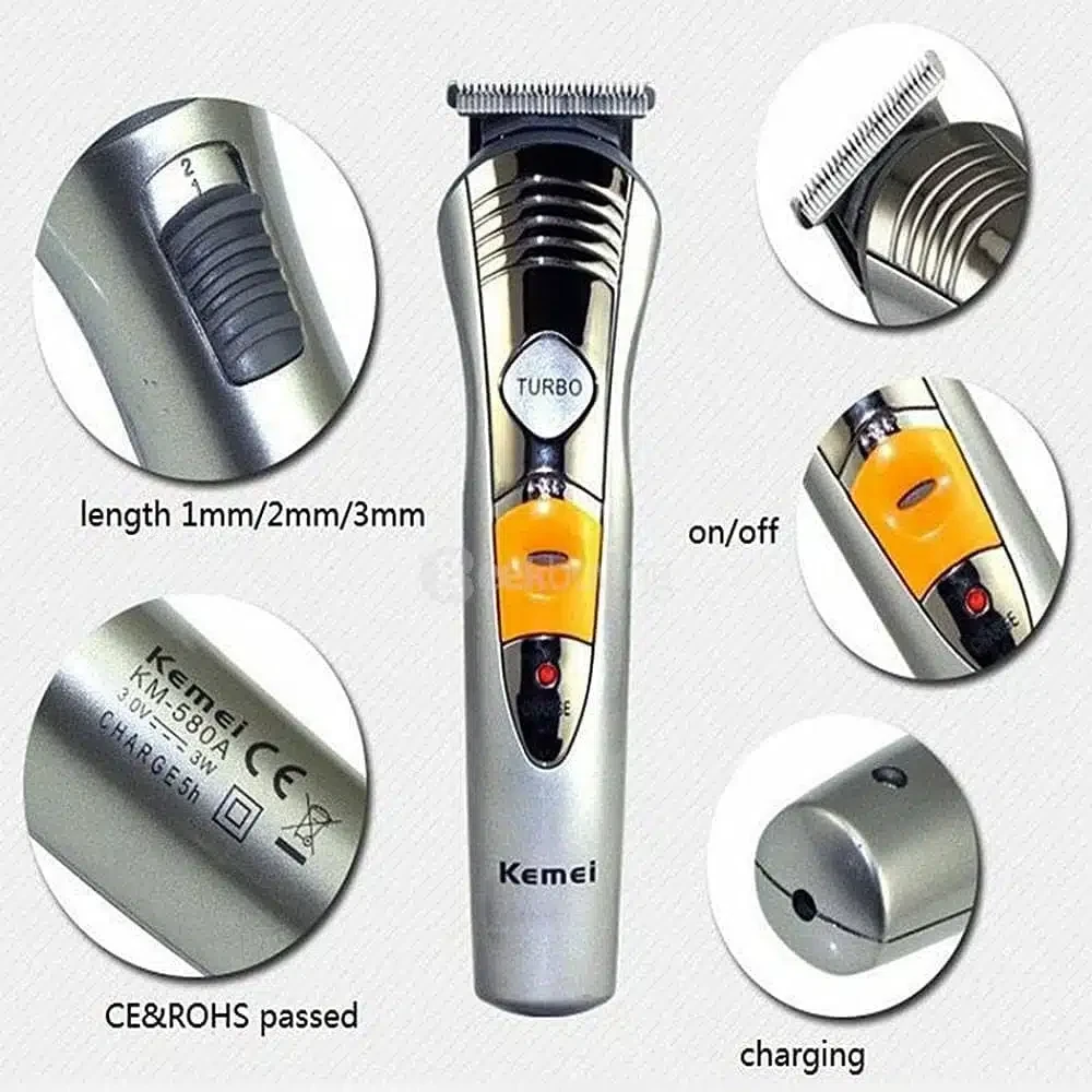 Kemei – tondeuse à cheveux 7 en 1 multifonction, professionnelle, lavage complet du corps, coupe sans fil