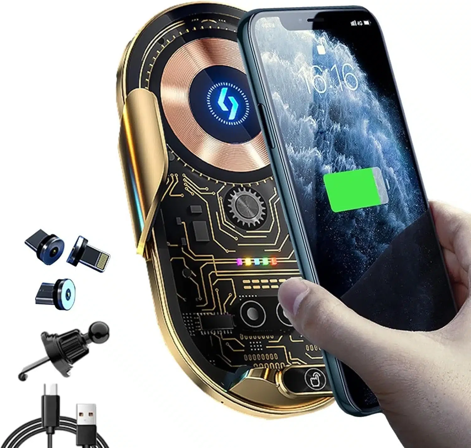 Charge sans Fil,téléphone Portable pour Voiture | téléphone électrique, Voiture téléphone Portable à Charge Rapimagnétique