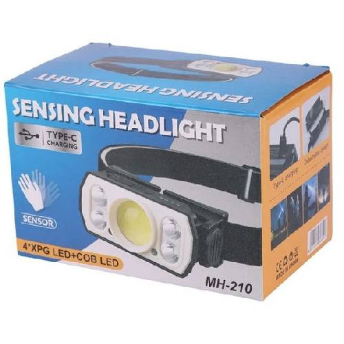 Lampe frontale LED rechargeable – Capteur de mouvement