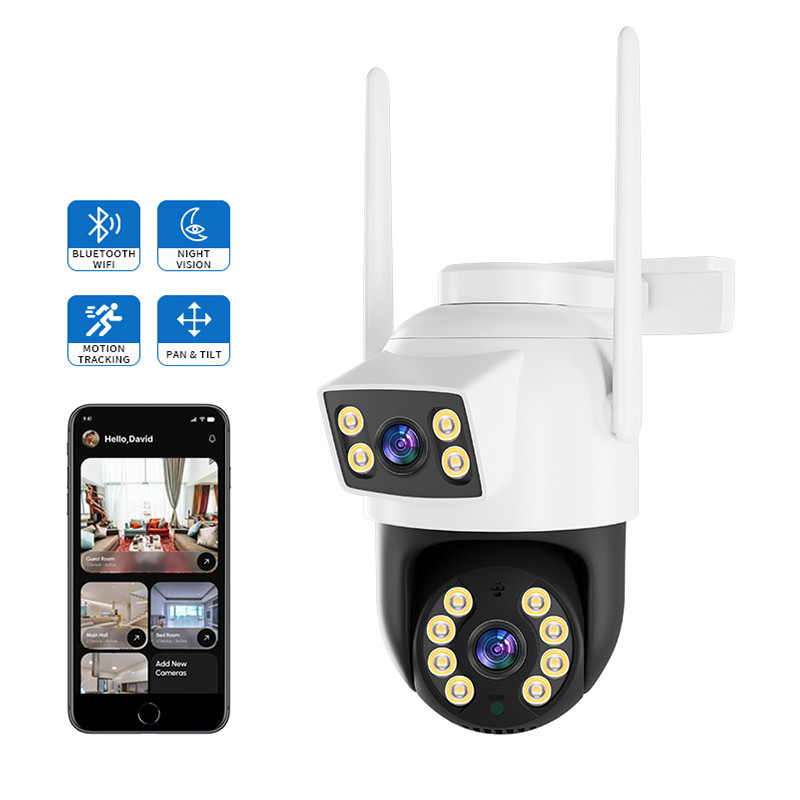 Caméra IP Extérieure JORTAN 4MP 360° WIFI – JT-8695QJB