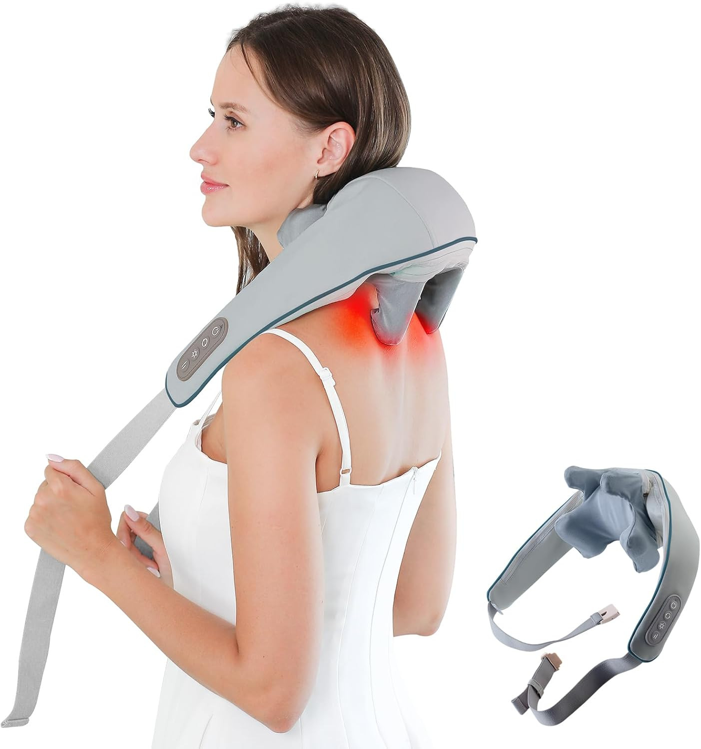 Châle de massage électrique métropolitain, masseur cervical, relaxation par vibration, relaxation, cou raide, initié