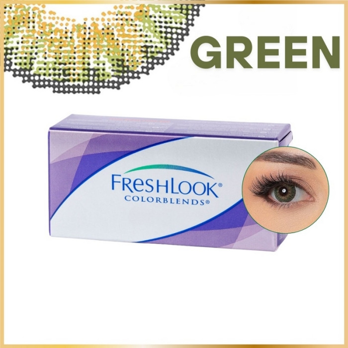 Lentilles FreshLook ColorBlends Green – Vert Naturel & Intense