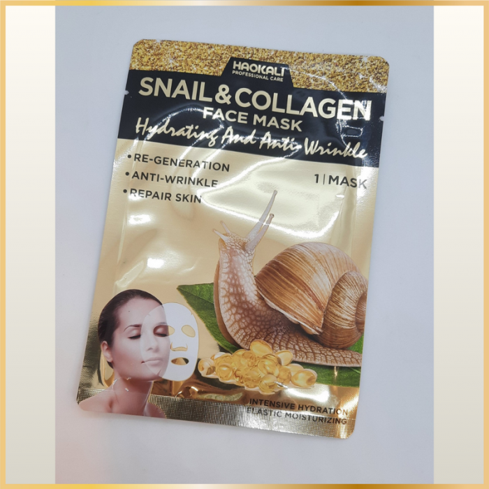 Masque Visage Haokali Collagène & Escargot