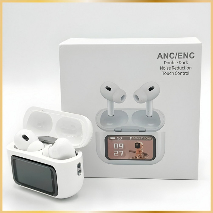Écouteurs Sans Fil ANC/ENC – Réduction de Bruit & Afficheur LED Tactile