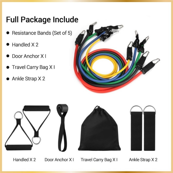 Bandes de Résistance Musculation – Élastiques Fitness – Gainage