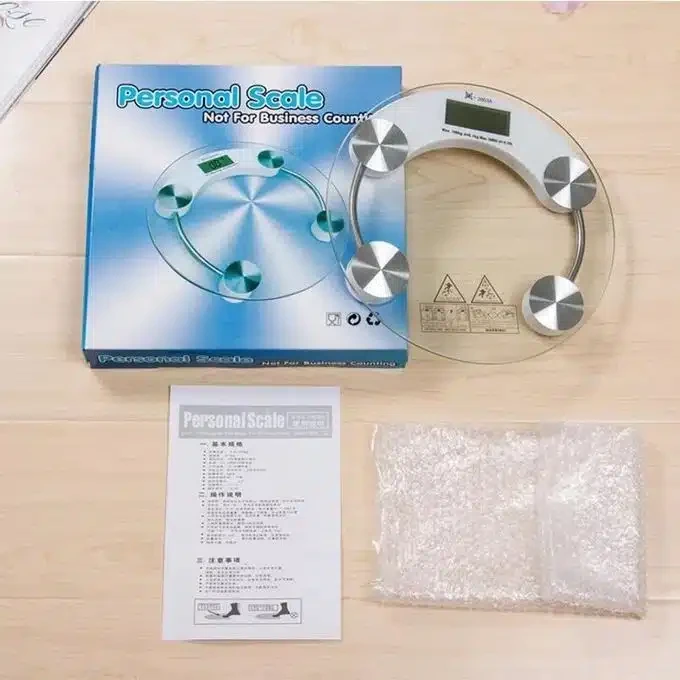 Balance – Pèse-personne numérique –Ronde – 180 kg