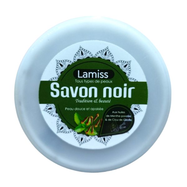 Savon Noir Traditionnel Lamiss Menthe Poivrée & Clou de Girofle 210g