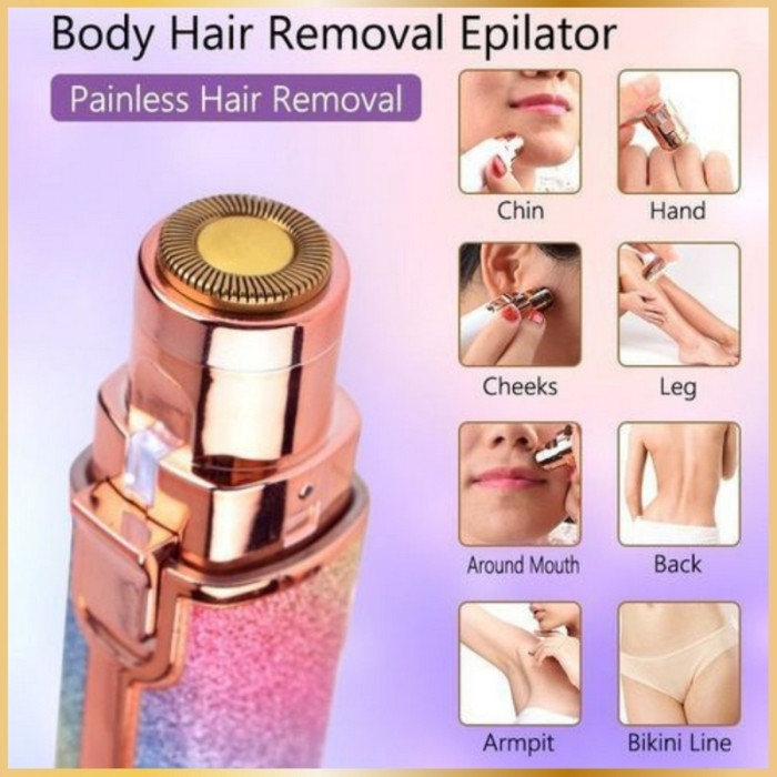 Lime à Ongles Électrique & Épilateur Visage Électrique 2 Têtes