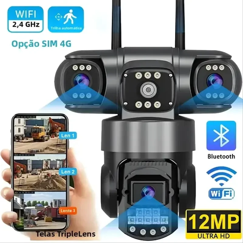 Caméra solaire 4G -3 lents