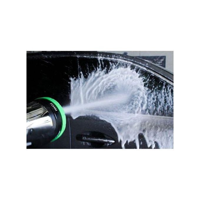 Pistolet a Buse d’arrosage De Pulvérisation 4 En 1 Avec Mousseur à Savon – Voiture -Jardin