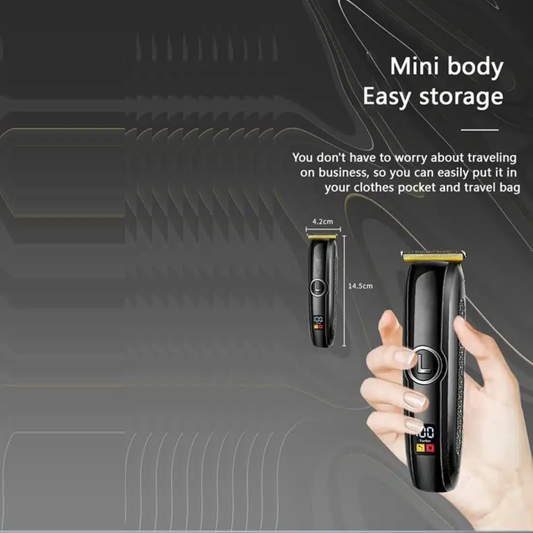 Tondeuse à cheveux et à barbes professionnel électrique pour hommes