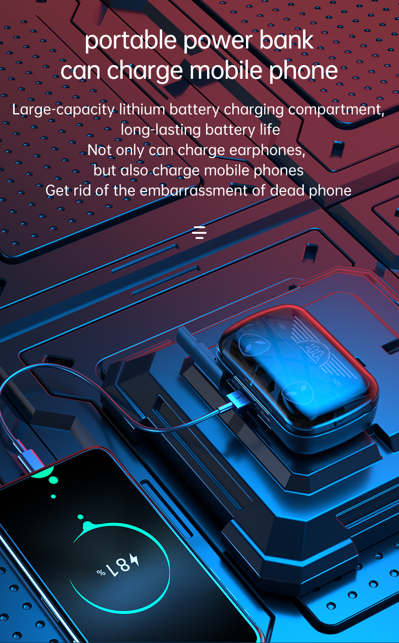 M20 Pro – ÉCOUTEURS SANS FIL BLUETOOTH V5.3-Noir