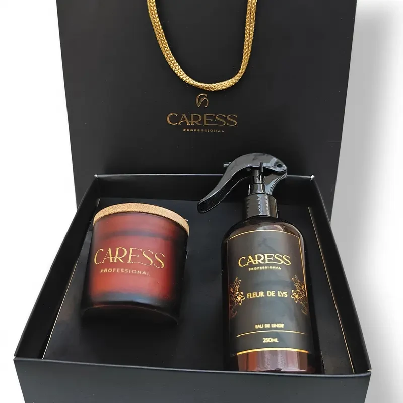 Coffret Cadeau – Bougie & Parfum de Linge Fleur de Lys