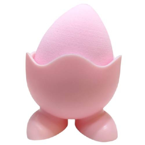Éponge maquillage avec dos rose
