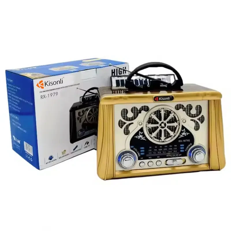 Radio FM Bluetooth Kisonli RX1979 Bois