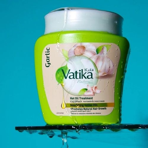 Vatika Garlic Traitement Huile Chaude pour Cheveux Forts 500g