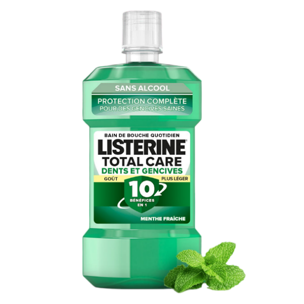 Bain de Bouche LISTERINE® Total Care Dents & Gencives Goût Plus Léger – 250 ML