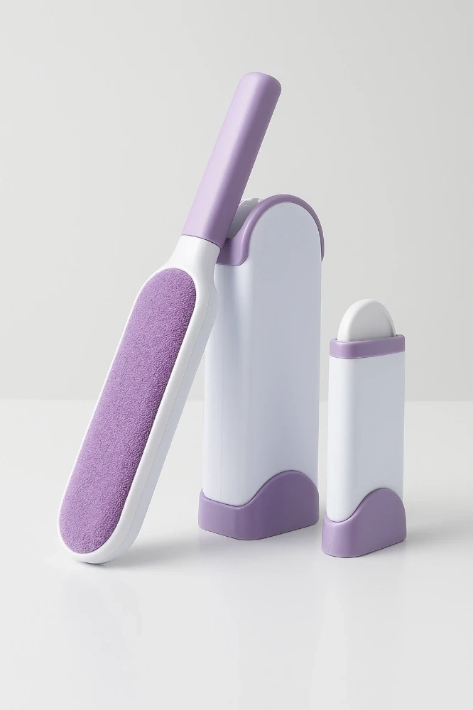 Brosse Anti-Poils 2en1 – Express & Réutilisable