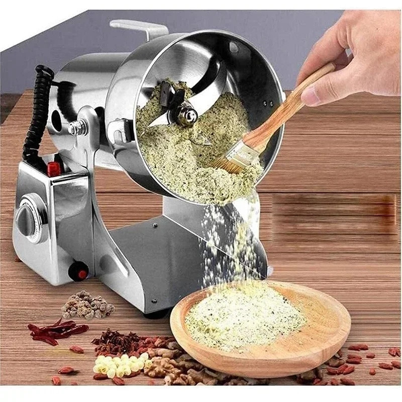 Moulin à Poudre Multifonction AKQC 1500 W – Broyage Rapide des Grains, Épices et Café – Capacité 400 g