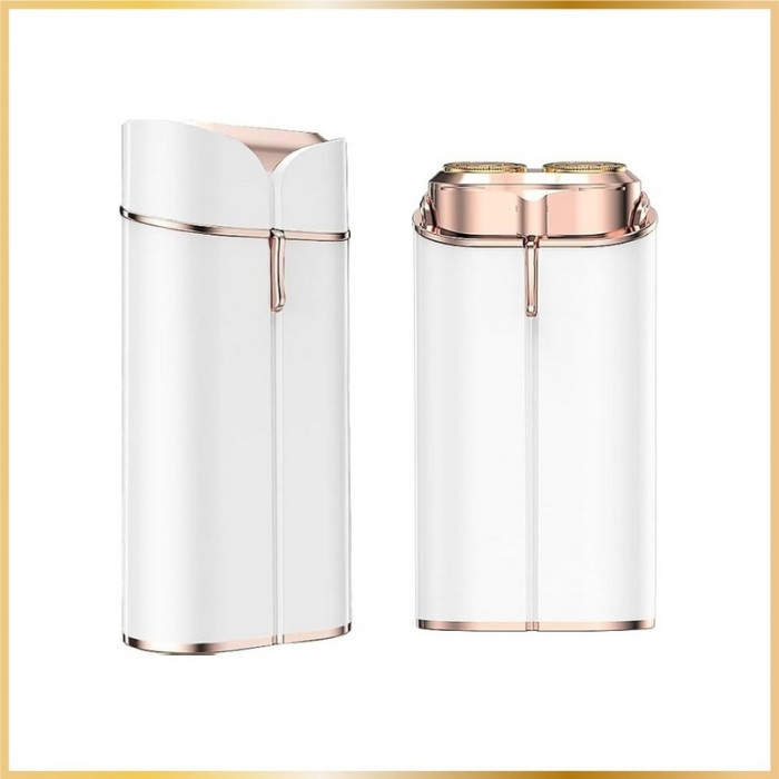 Épilateur Électrique Double Tête – Multifonction, Lumière LED, USB Rechargeable