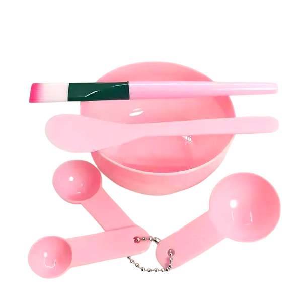 Ensemble d'Outils pour Masque Facial : Bols & Brosse & Cuillère à Mesurer
